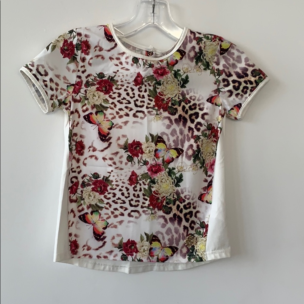 Stefania Pinyagina Floral Silk Blouse #C0053